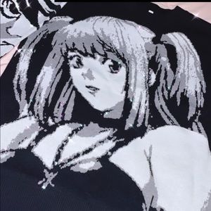 death note misa amane oversized sweater 🖤✨